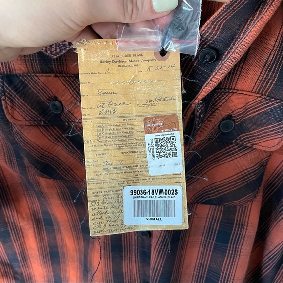 🆕 Harley Davidson Flannel size xs - Picture 8 of 10